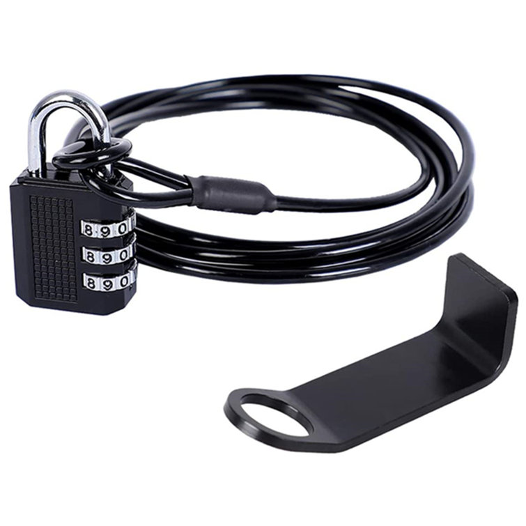 AIEVE Cooler Cable Lock And Bracket For Rtic And Yeti Coolers With Tie